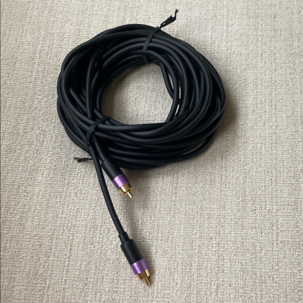 Premium Black and Purple Audio Cable